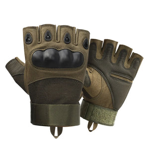 Gloves: Half Fingered. Tactical Styling. Knuckle Protection, Various Colors