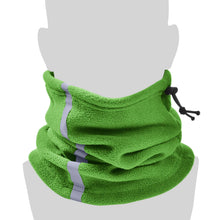 Load image into Gallery viewer, Head Gear: Gaiter: Fleece Neck Warmer. Reflective. Adjustable Drawstring. Windproof. Various Colors.
