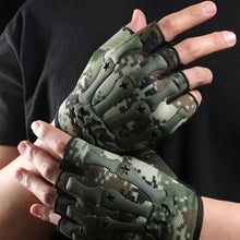 Load image into Gallery viewer, Gloves: Non-slip. Half Fingered. Velcro Wrist Strap
