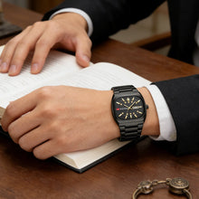 將圖片載入圖庫檢視器 Watches: 40mm Square Analog Face. Diving Series. Clock Black Stainless Steel. Quartz Movement,
