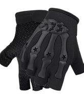 Load image into Gallery viewer, Gloves: Non-slip. Half Fingered. Velcro Wrist Strap
