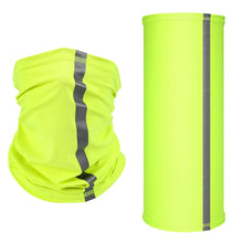Load image into Gallery viewer, Safety Wear: High Visibility Neck Gaiter. Reflective. Summer Bandana. Wind/ Dust /Sun Protection.
