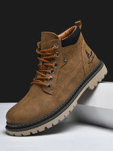 Load image into Gallery viewer, Boots:  Leather Ankle Boot. High Top. Anti Slip. Handmade.  (See Images for Size conversions)
