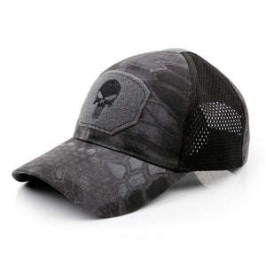 Head Gear: New Tide Punisher Skullie. Mesh baseball Caps. Good quality. Breathable.