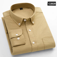 Load image into Gallery viewer, Shirts: Classic fit Oxford. 100%Cotton. Long-sleeve. Single pocket. Slim fit. Solid colors.

