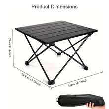 Cargar imagen en el visor de la galería, Gadget / Outdoors: Portable Folding Table. Carbon Steel Frame. Multifunctional Truckside Use.
