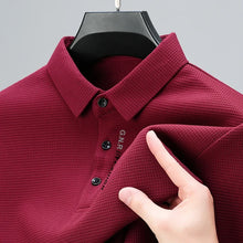 Load image into Gallery viewer, Shirts:  POLO Shirt. Waffle Texture. Long Sleeved. Printed Lapel .
