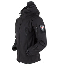 Load image into Gallery viewer, Coats / Jackets: by CHRLCK. Winter Autumn Waterproof Jacket.  Windproof. SoftShell. Hooded. Solid or Camo Colors

