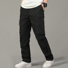 Cargar imagen en el visor de la galería, Pantalones: Estilo cargo. Moda coreana. Con múltiples bolsillos. Sueltos, rectos y con cordón ajustable. Varios colores sólidos.
