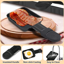 Load image into Gallery viewer, Gadgets: Electric Grill, 2-in-1 Nonstick Plate &amp; Stone with Cheese Pans, Adjustable Temperature 1300W.
