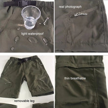 Load image into Gallery viewer, Pants: Summer Detachable Zip. Quick Dry Cargo Pants. Waterproof.
