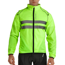 Load image into Gallery viewer, Safety Wear: WOSAWE Windproof Cycling Jackets Hooded Men Riding Waterproof Cycle Clothing Bike Long Sleeve Jerseys Reflective Vest Wind Coat
