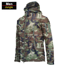 Load image into Gallery viewer, Coats / Jackets: by CHRLCK. Winter Autumn Waterproof Jacket.  Windproof. SoftShell. Hooded. Solid or Camo Colors
