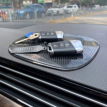 Load image into Gallery viewer, Gadgets: Stick Dash Mat. Non-Slip Mat. Slip/ Slide-Proof. Adhesive for Cell Phone. Mobile Holder or Other. Black Silicone
