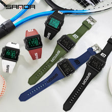 Load image into Gallery viewer, Watches: by SANDA.  Outdoor Military Sport LED Digital Watch. 5Bar Waterproof Wristwatch Clock
