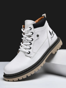 Boots:  Leather Ankle Boot. High Top. Anti Slip. Handmade.  (See Images for Size conversions)