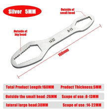 Load image into Gallery viewer, Gadget: 8-22mm Universal Wrench. Board Adjustable Double-head Torx Spanner Self-tightening Glasses Wrench Multi-purpose Hand Tool
