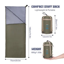 Load image into Gallery viewer, Outdoors: by LIXADA. Sleeping Bag . Envelope  Style. Walking each Sleeping Bags Ultralight Travel Bag Spring Autumn
