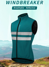 Load image into Gallery viewer, Safety Wear: by WOSAWE. Safety Vest. Reflective. Windbreaker. Sleeveless. High Visibility. Breathable. Various Colors.
