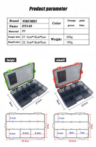 Storage: Tool / Tackle Box. Large Capacity. Fishing Accessories.