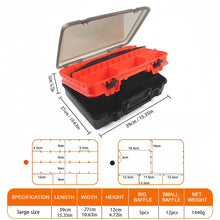 Load image into Gallery viewer, Storage: Tools / Tackle Box. Double Layer. Portable
