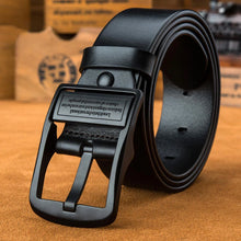 Load image into Gallery viewer, Pants / Accessories: Leather Belt, Black Buckle. Tough Styling.
