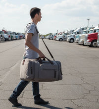 Cargar imagen en el visor de la galería, Travel Bags / Storage: Large Capacity. Spacious Capacity. Durable Canvas. Weekender / Overnighter. Shoulder Carry. Multiple Storage Areas.Various Colors.
