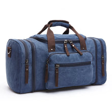 Cargar imagen en el visor de la galería, Travel Bags / Storage: Large Capacity. Spacious Capacity. Durable Canvas. Weekender / Overnighter. Shoulder Carry. Multiple Storage Areas.Various Colors.
