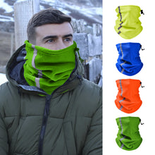 Load image into Gallery viewer, Head Gear: Gaiter: Fleece Neck Warmer. Reflective. Adjustable Drawstring. Windproof. Various Colors.
