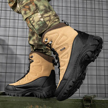 Cargar imagen en el visor de la galería, Boots: Four Season Style Boots. Waterproof. Non-slip. Ankle Height. Wear-resistant. Canvas and Rubber
