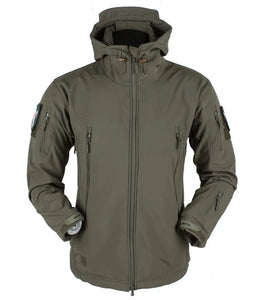 Coats / Jackets: by CHRLCK. Winter Autumn Waterproof Jacket.  Windproof. SoftShell. Hooded. Solid or Camo Colors