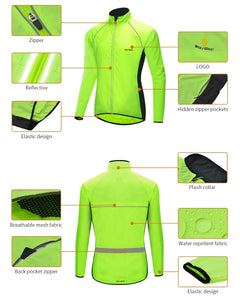 Safety Wear: by WOSAWE. Reflective Jacket. Windproof. Waterproof. Long Sleeve. Various Colors.