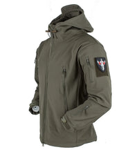 Load image into Gallery viewer, Coats / Jackets: by CHRLCK. Winter Autumn Waterproof Jacket.  Windproof. SoftShell. Hooded. Solid or Camo Colors
