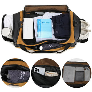 Travel Bags: by BWBW. Large Capacity. Shoulder Bag. Casual Crossbody Luggage Bag. Wet and Dry Separation Sports Fitness Bag