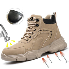 Load image into Gallery viewer, Boots: Steel Toe Safety Work Boots. Indestructible Construction. Puncture Proof. Protective Footwear,

