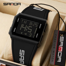 Load image into Gallery viewer, Watches: by SANDA.  Outdoor Military Sport LED Digital Watch. 5Bar Waterproof Wristwatch Clock
