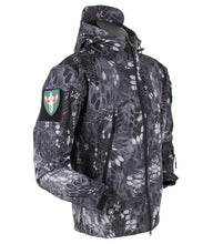 Load image into Gallery viewer, Coats / Jackets: by CHRLCK. Winter Autumn Waterproof Jacket.  Windproof. SoftShell. Hooded. Solid or Camo Colors
