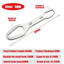 Load image into Gallery viewer, Gadget: 8-22mm Universal Wrench. Board Adjustable Double-head Torx Spanner Self-tightening Glasses Wrench Multi-purpose Hand Tool
