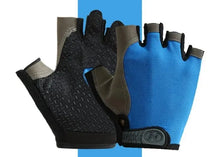 Load image into Gallery viewer, Gloves: Driving Comfort. Fingerless. Anti-Slip. Shock-Absorbing Gel Palm. Breathable. Sports. Various Colors.
