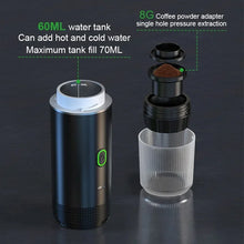 Load image into Gallery viewer, Gadgets: Coffee Machine. Wireless Electric Portable Espresso  for Car &amp; Home Camping Coffee Maker 3-in-1 Capsule Powder Travel Coffee Maker
