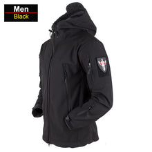 Load image into Gallery viewer, Coats / Jackets: by CHRLCK. Winter Autumn Waterproof Jacket.  Windproof. SoftShell. Hooded. Solid or Camo Colors
