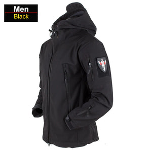 Coats / Jackets: by CHRLCK. Winter Autumn Waterproof Jacket.  Windproof. SoftShell. Hooded. Solid or Camo Colors