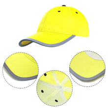 Load image into Gallery viewer, Head Gear / Safety Wear: High Visibility Reflective Baseball Cap. Yellow Safety Hat. Work Safety Helmet Washable Hat Safety Traffic Cap Hard Hat.
