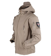 Load image into Gallery viewer, Coats / Jackets: by CHRLCK. Winter Autumn Waterproof Jacket.  Windproof. SoftShell. Hooded. Solid or Camo Colors
