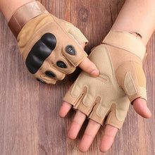 Load image into Gallery viewer, Gloves: Half Fingered. Tactical Styling. Knuckle Protection, Various Colors
