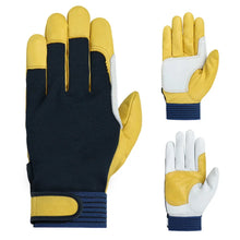 Load image into Gallery viewer, Gloves: Great Catch! Sports Inspired Safety Protection. Leather
