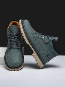 Boots:  Leather Ankle Boot. High Top. Anti Slip. Handmade.  (See Images for Size conversions)