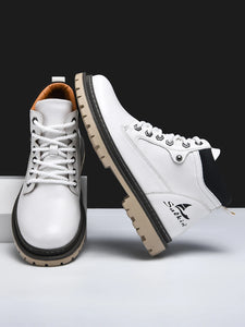 Boots:  Leather Ankle Boot. High Top. Anti Slip. Handmade.  (See Images for Size conversions)