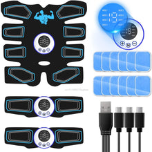 Cargar imagen en el visor de la galería, EMS Abdominal Muscle Trainer Portable Massager Electronic Training Belt Exercise Fitness Equipment Toning Arm Back Body Massager

