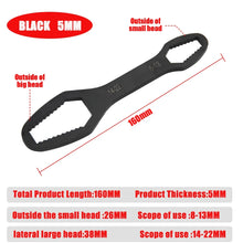 Load image into Gallery viewer, Gadget: 8-22mm Universal Wrench. Board Adjustable Double-head Torx Spanner Self-tightening Glasses Wrench Multi-purpose Hand Tool
